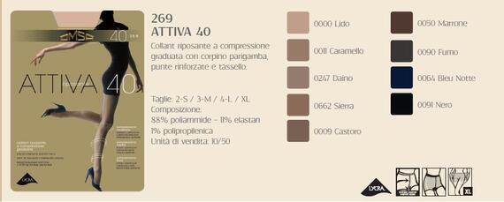 - 269OM COLLANT DONNA LYCRA ATTIVA 40